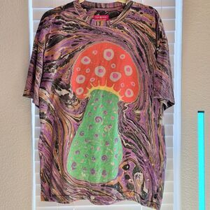 Teddy Fresh "My Fawnwy" Size M "Mushroom Head" T Shirt